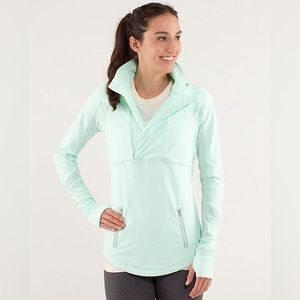 Lululemon run reflect pullover Mint moment size 4